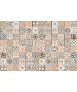 Tappeto  'persian tiles' in vinile spessorato, 150x230 cm